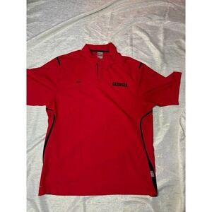 UGA nike Team Dri Fit Short Sleeve Shirt size large‎ Red & Black